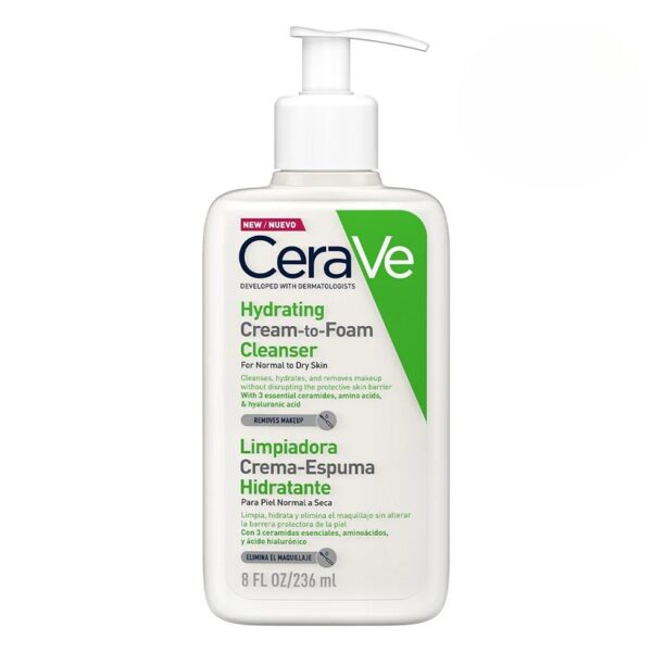 CERA VE GEL LIMPIADOR CREMA ESPUMOSA HIDRATANTE 236ML