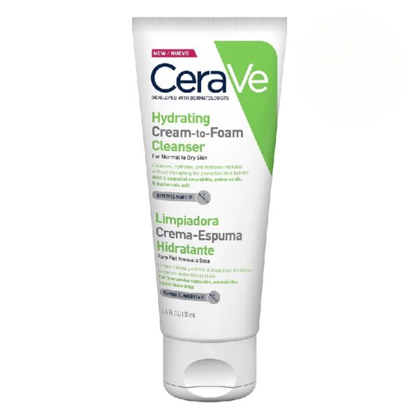 CERA VE GEL LIMPIADOR CREMA ESPUMOSA HIDRATANTE 100ML