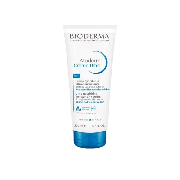 Bioderma Atoderm Crema Ultra Hidratante para Rostro y Cuerpo Piel sensible y Seca 200mL